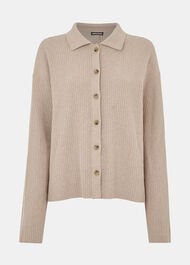 Rib Collar Cardigan