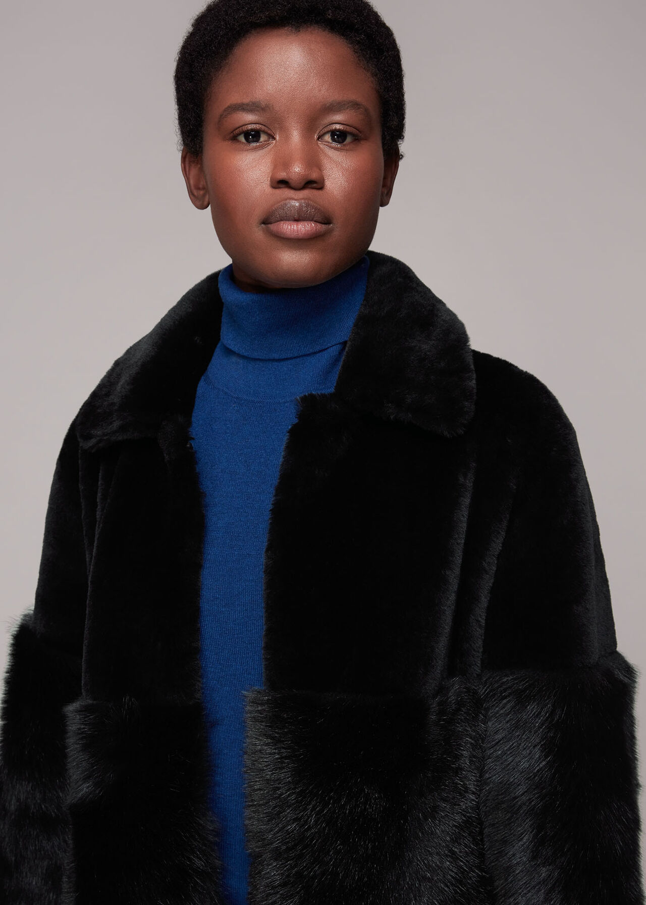 Cossma Shearling Longline Coat