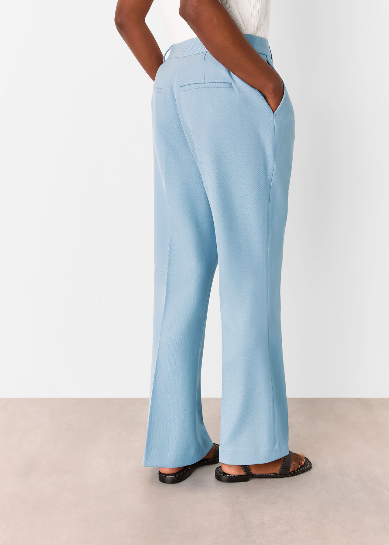 Wool Blend Tailored Trouser