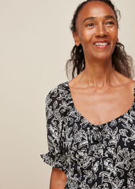 Jasmine Print Silk Dress