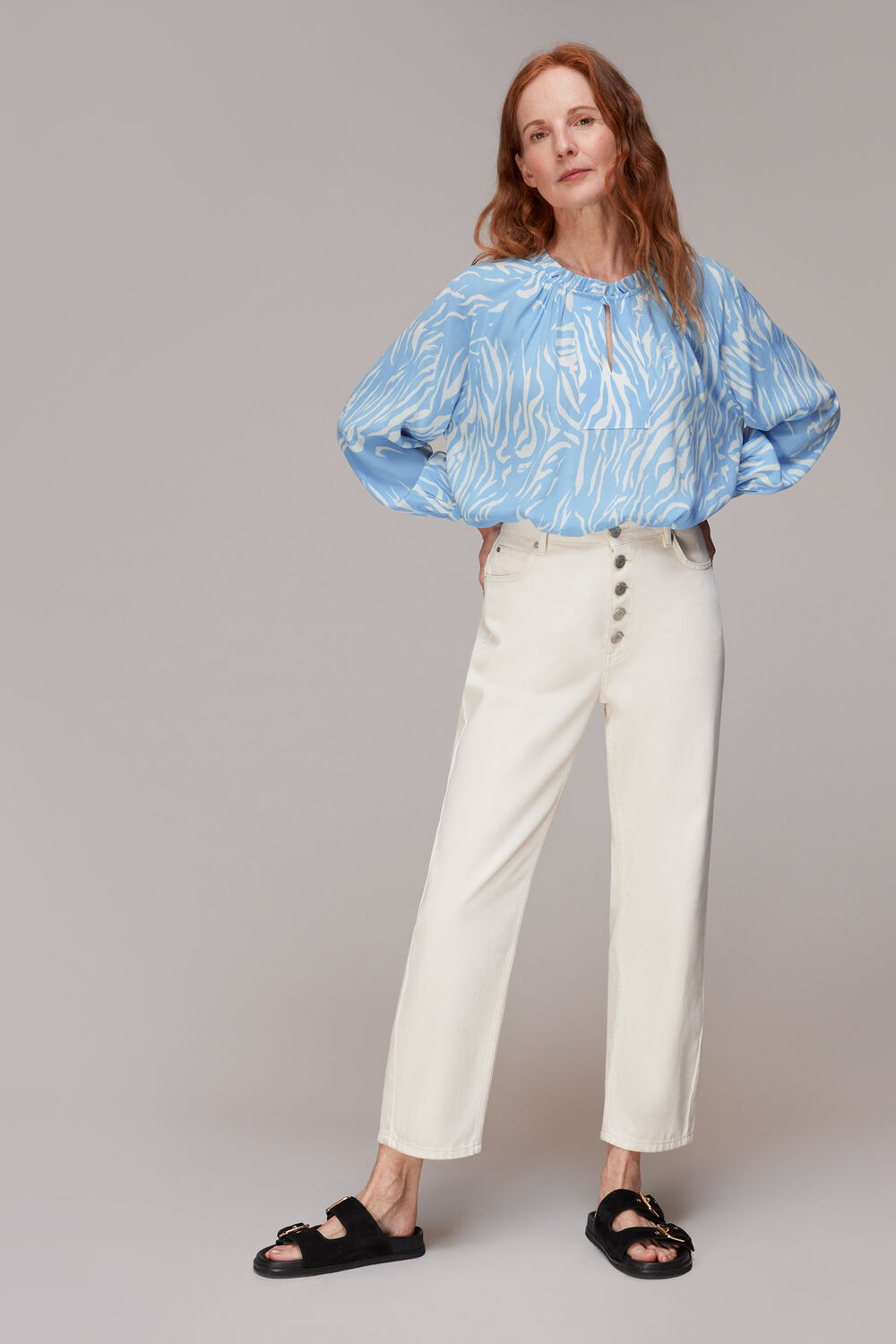 Tiger Print Blouse