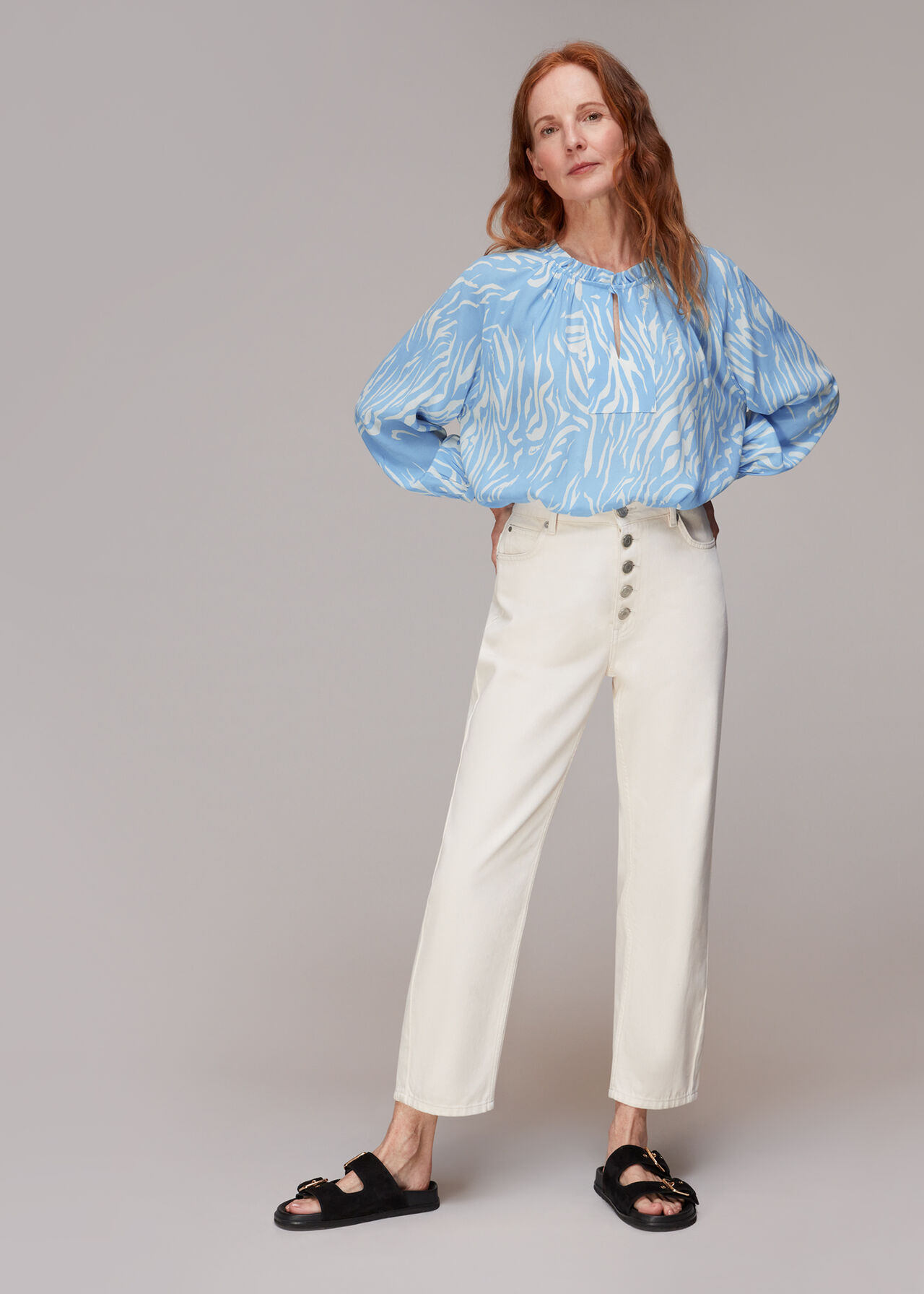 Tiger Print Blouse