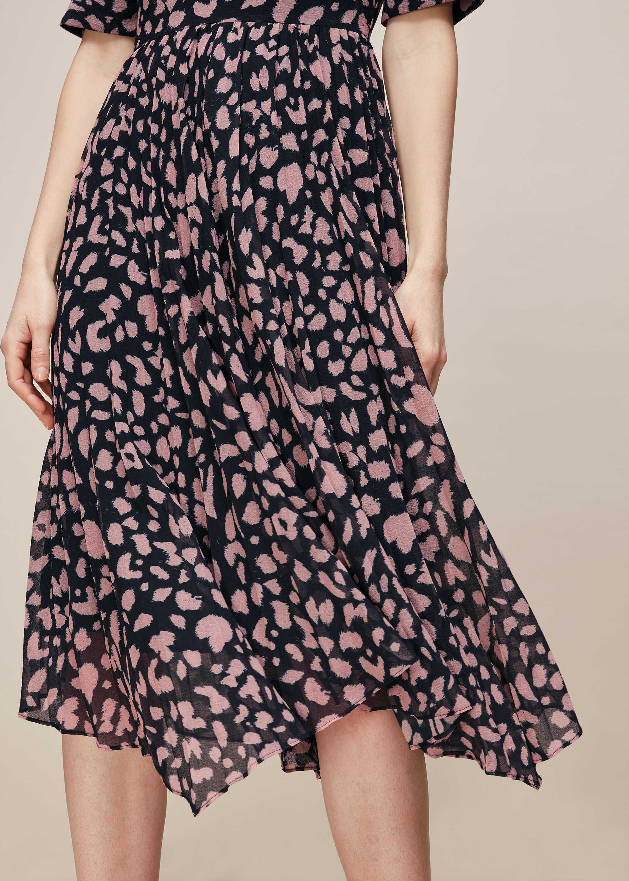 Brushed cheetah maxi dress clearance