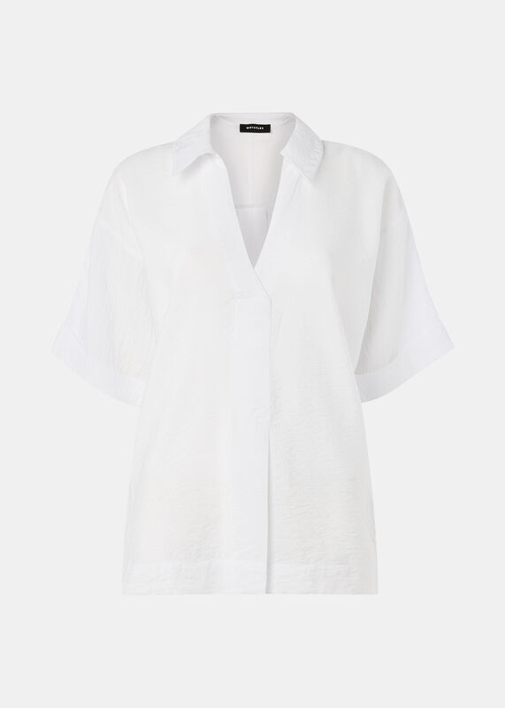 White Sasha Relaxed Shirt