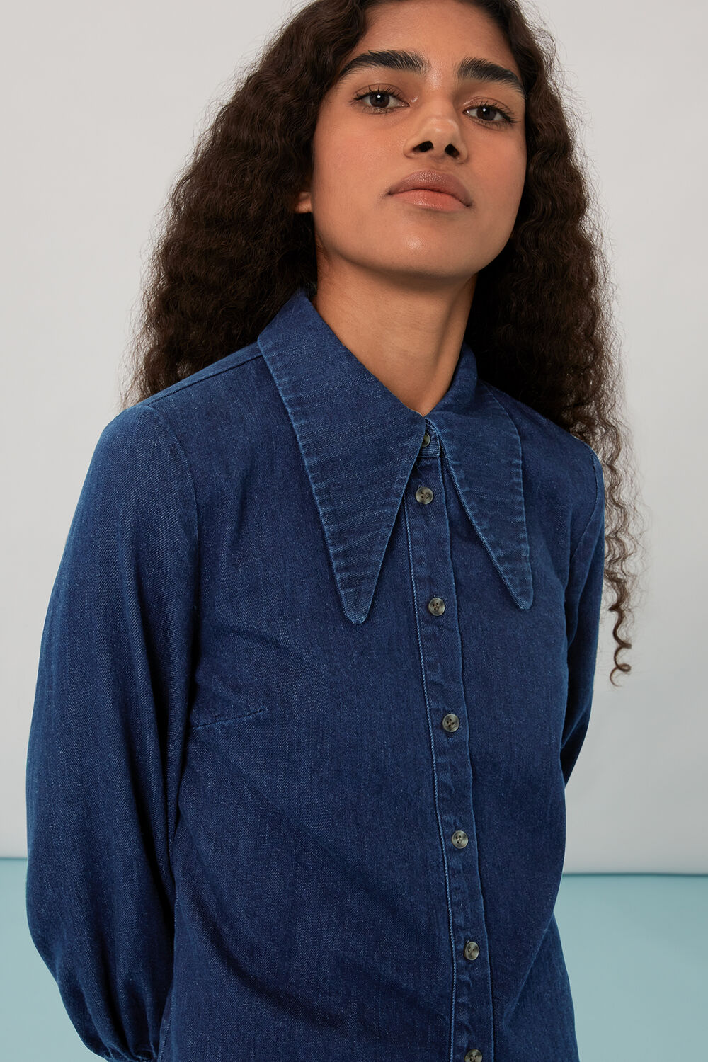 Nino Chambray Collared Shirt