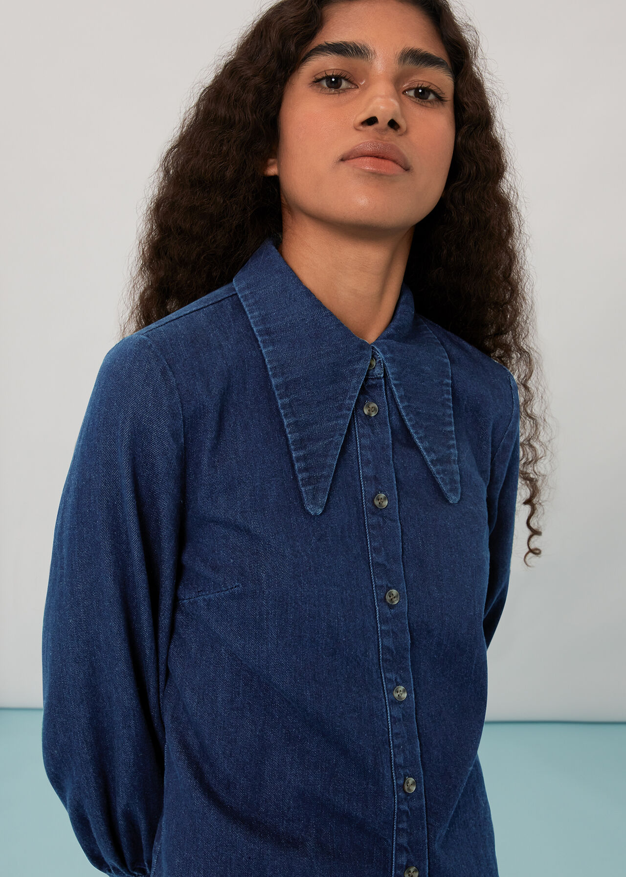 Nino Chambray Collared Shirt