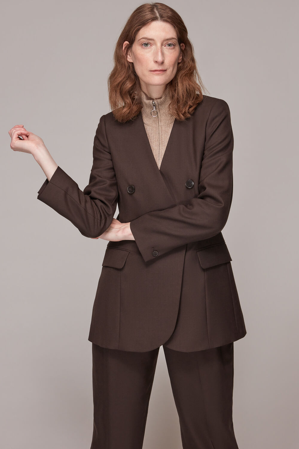 Savine Collarless Blazer