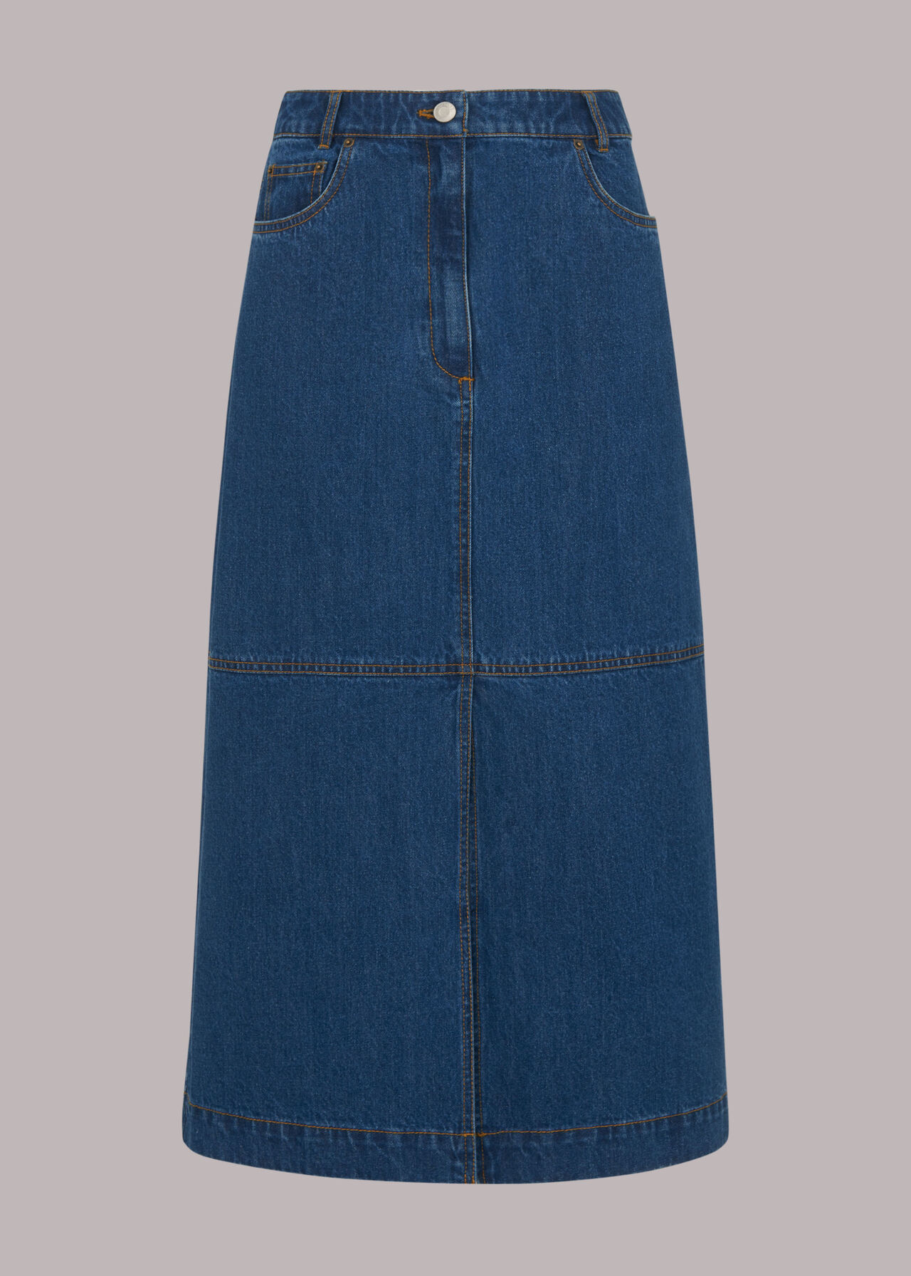 Denim Classic Denim Midi Skirt | WHISTLES