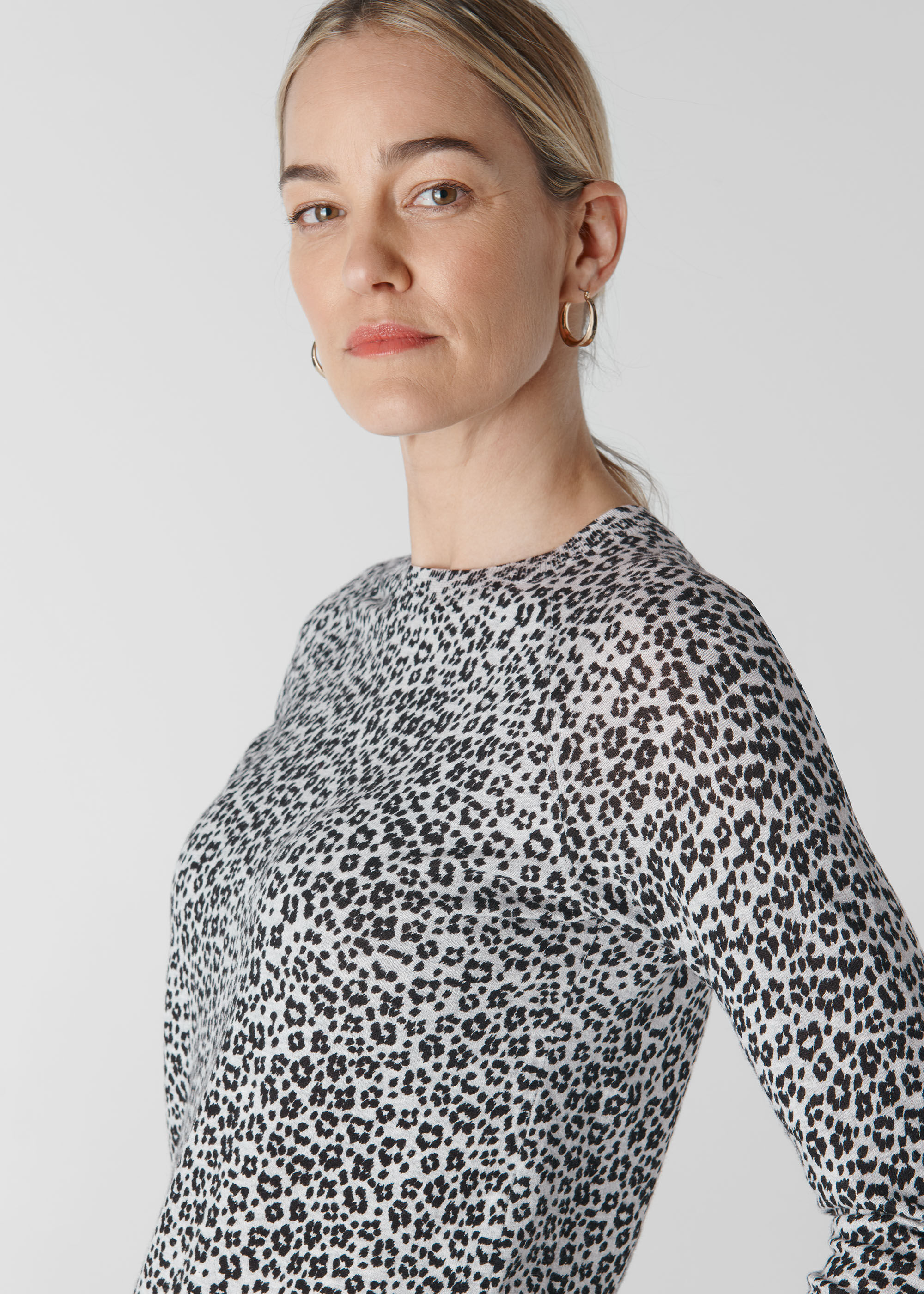 Whistles animal print jumper cheap