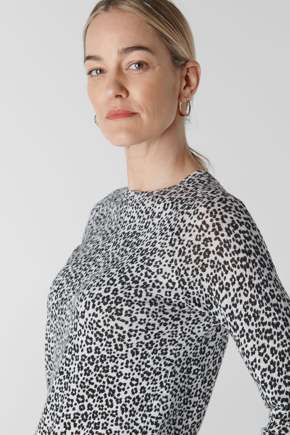 Ikat Animal Print Knit Black/Multi