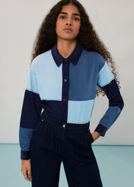 Annie Patchwork Cord Top