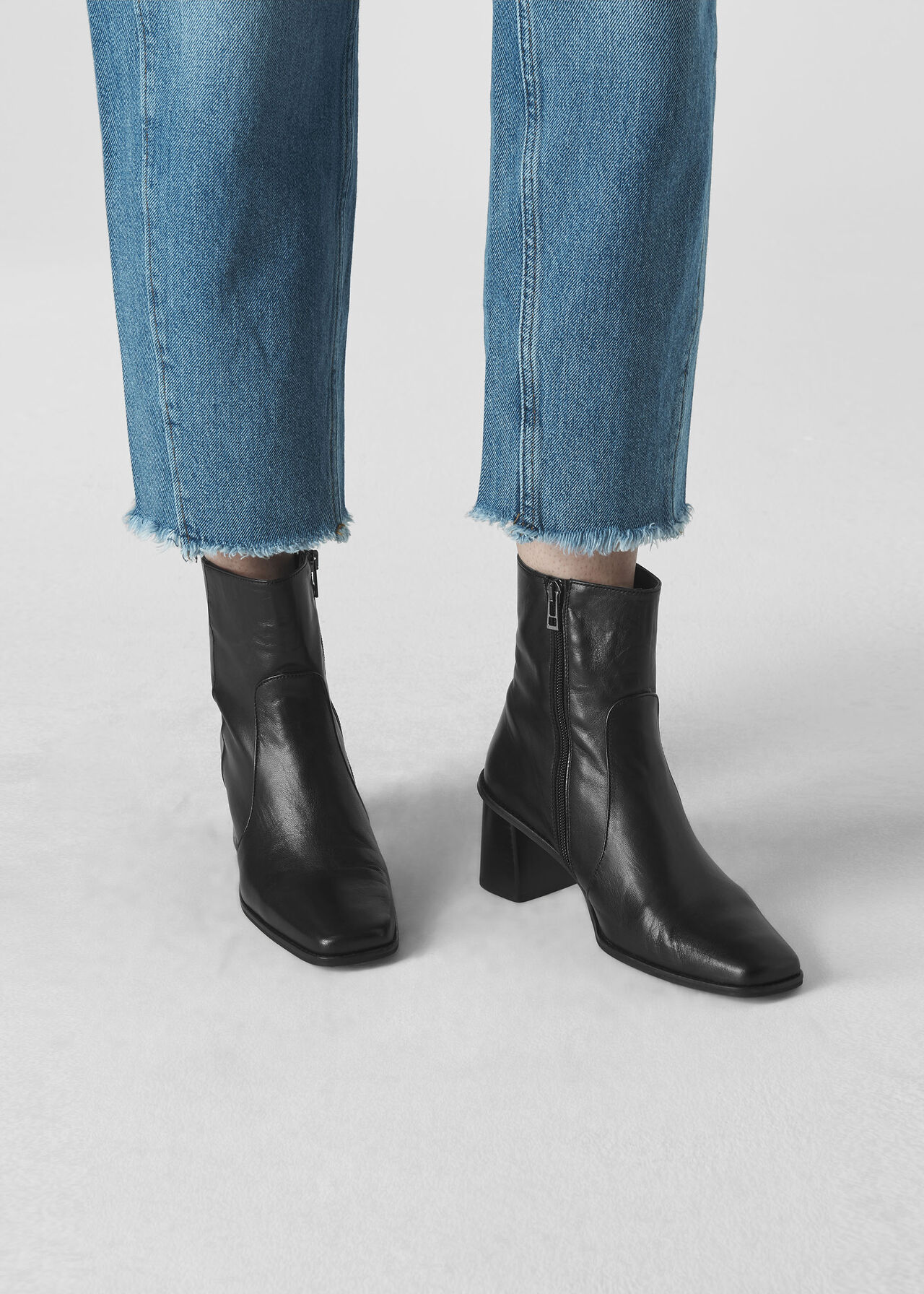Black Alexandra Ankle Boot | WHISTLES | Whistles