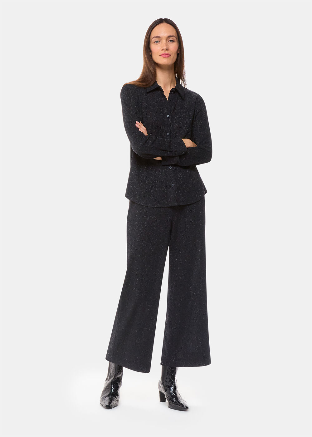 Eva Sparkle Cropped Trouser