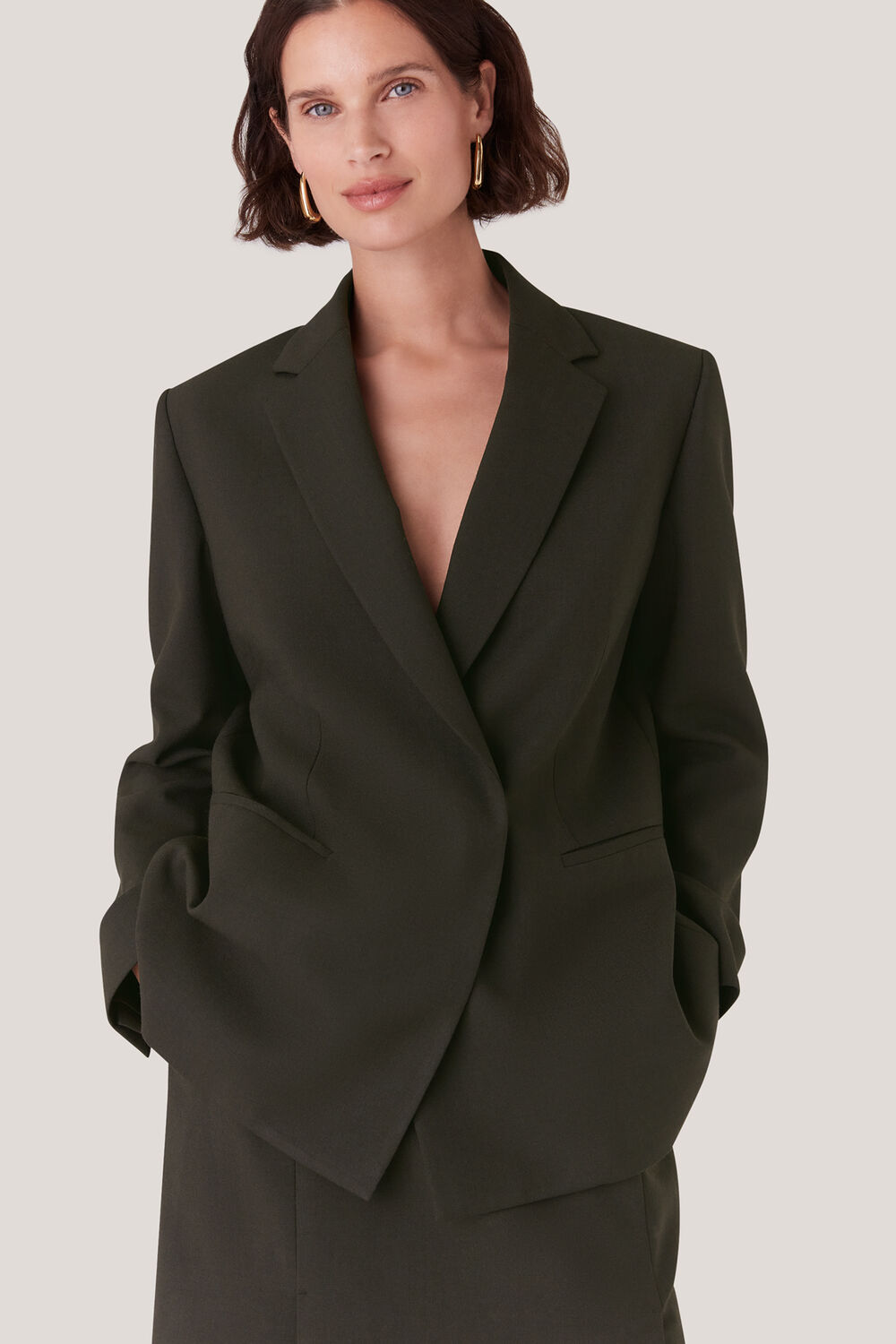 Natalie Wool Blend Blazer
