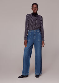 Dotted Spot Print Shirt