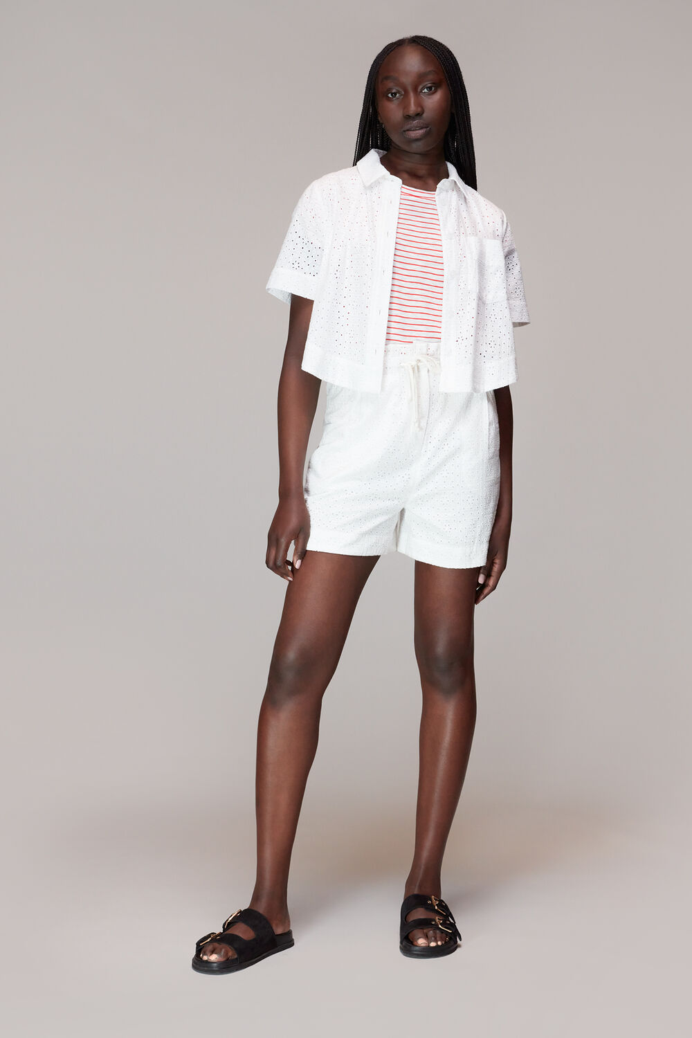 Cotton Frill Stripe T Shirt