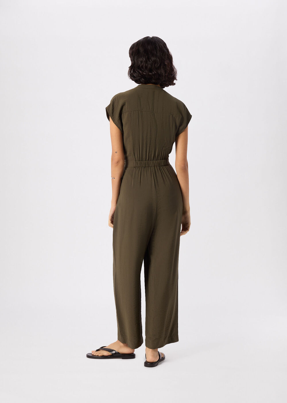 Sleeveless Drawstring Jumpsuit