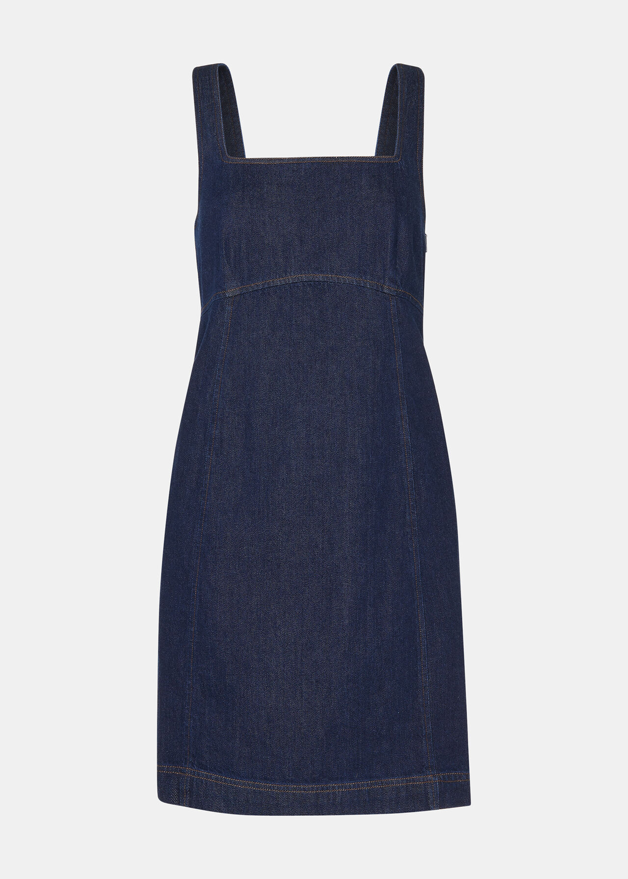 Denim Denim Pinafore Dress, WHISTLES