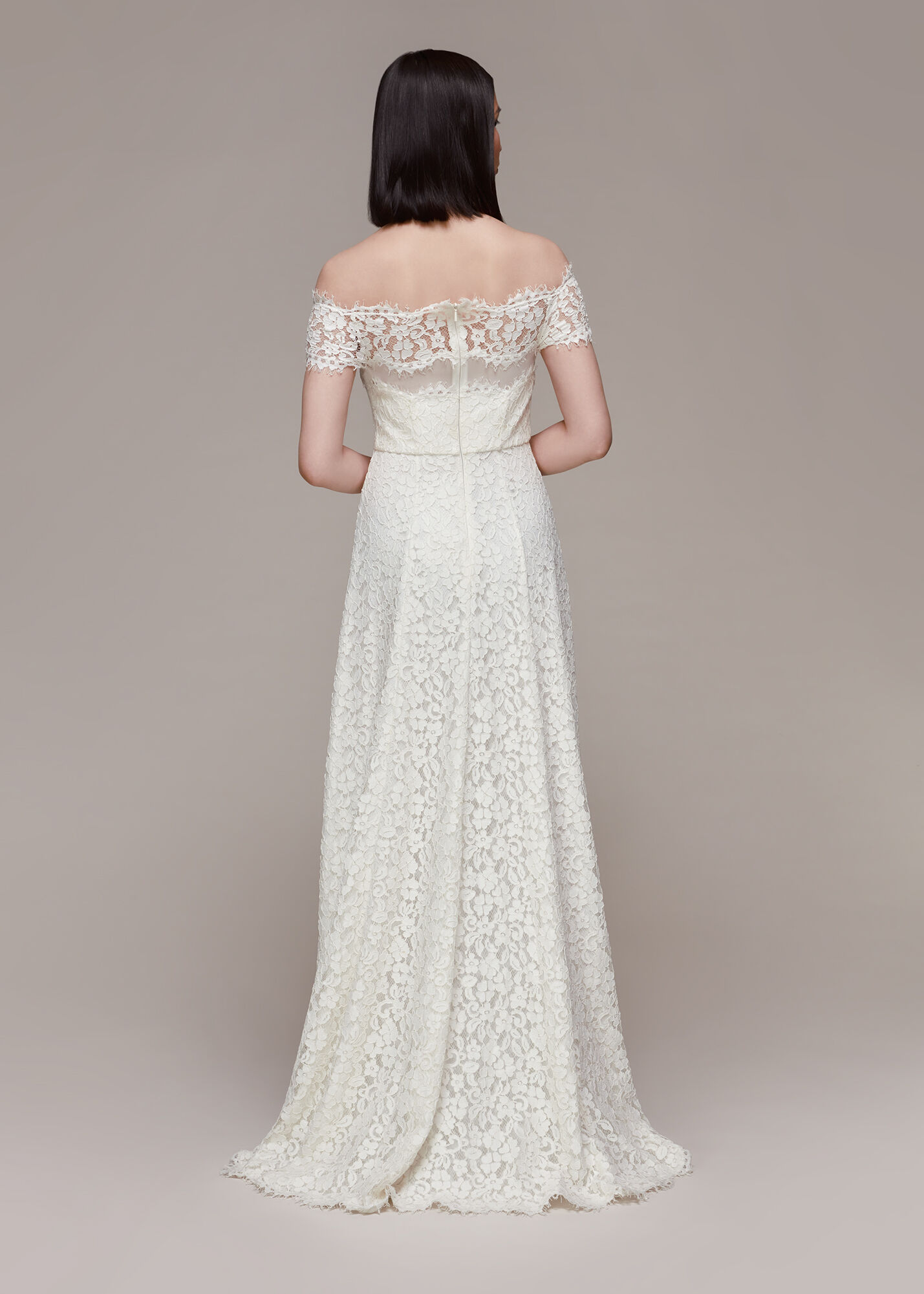 Whistles rose hot sale wedding dress