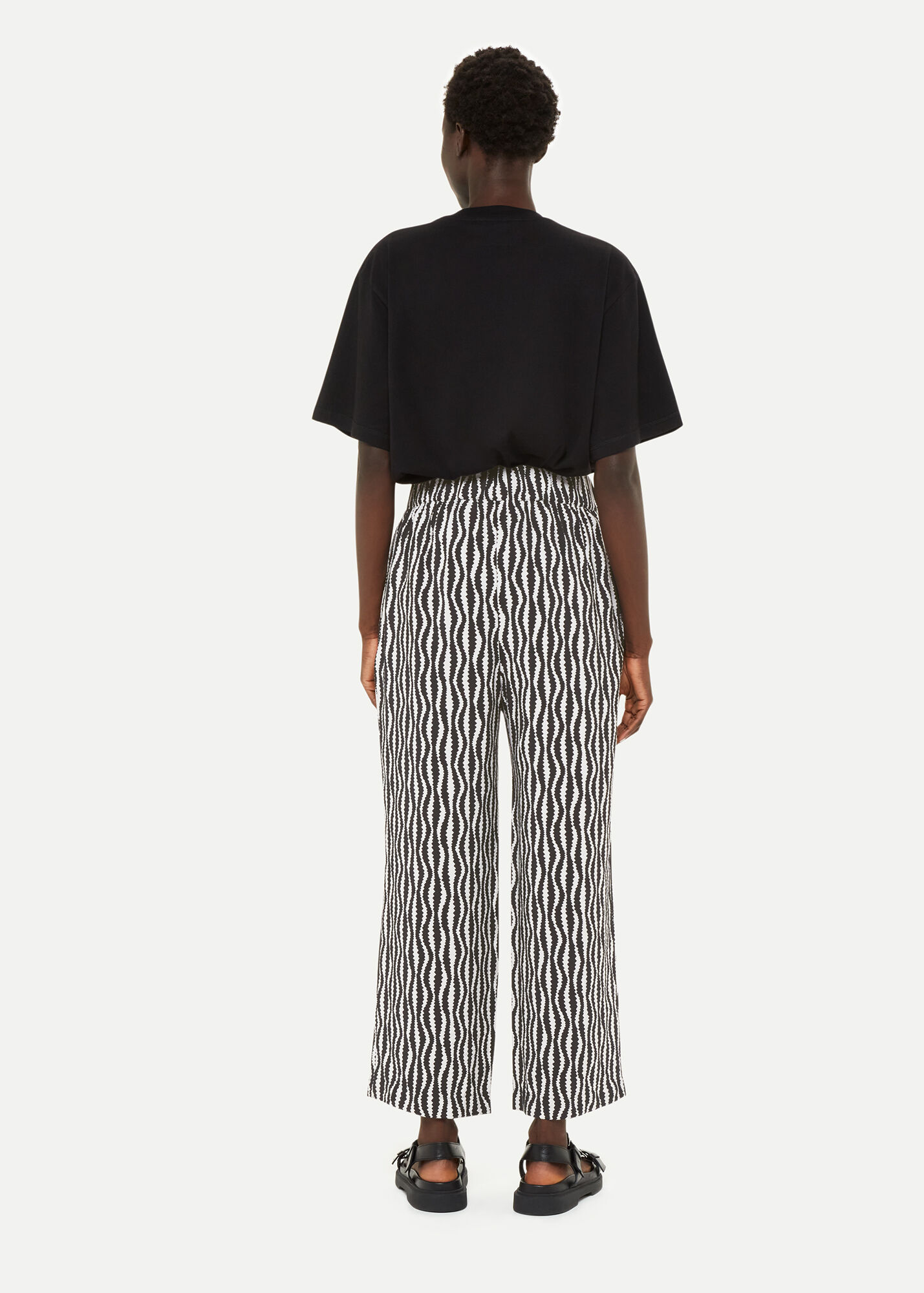 Petite striped trousers online