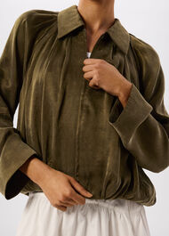 Drapey Bubble Hem Jacket