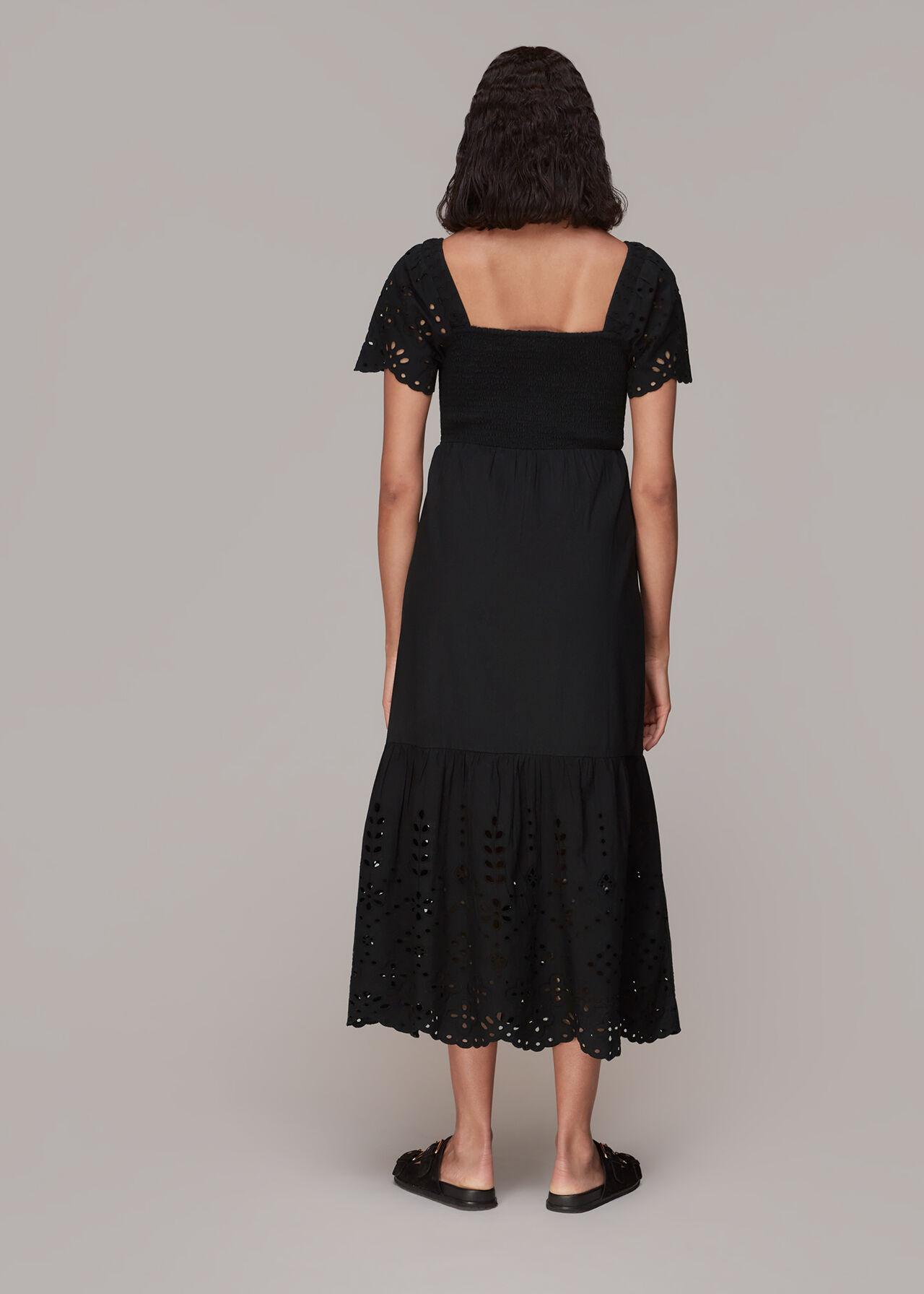 Carrie Broderie Midi Dress