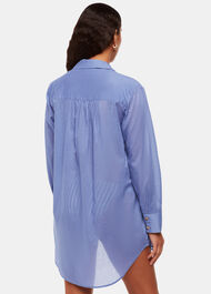 Denim Longline Beach Shirt