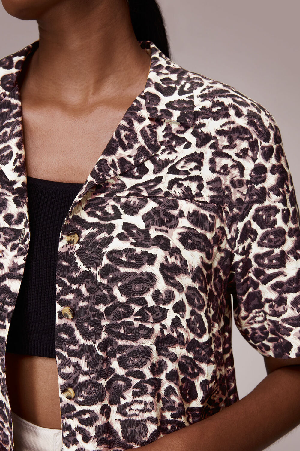 Clouded Leopard Print Shirt