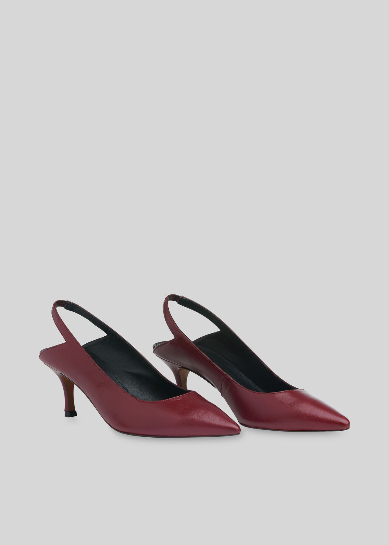 Clare Cutout Slingback Shoe Burgundy