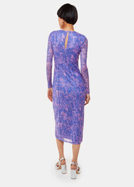 Etched Bouquet Mesh Dress