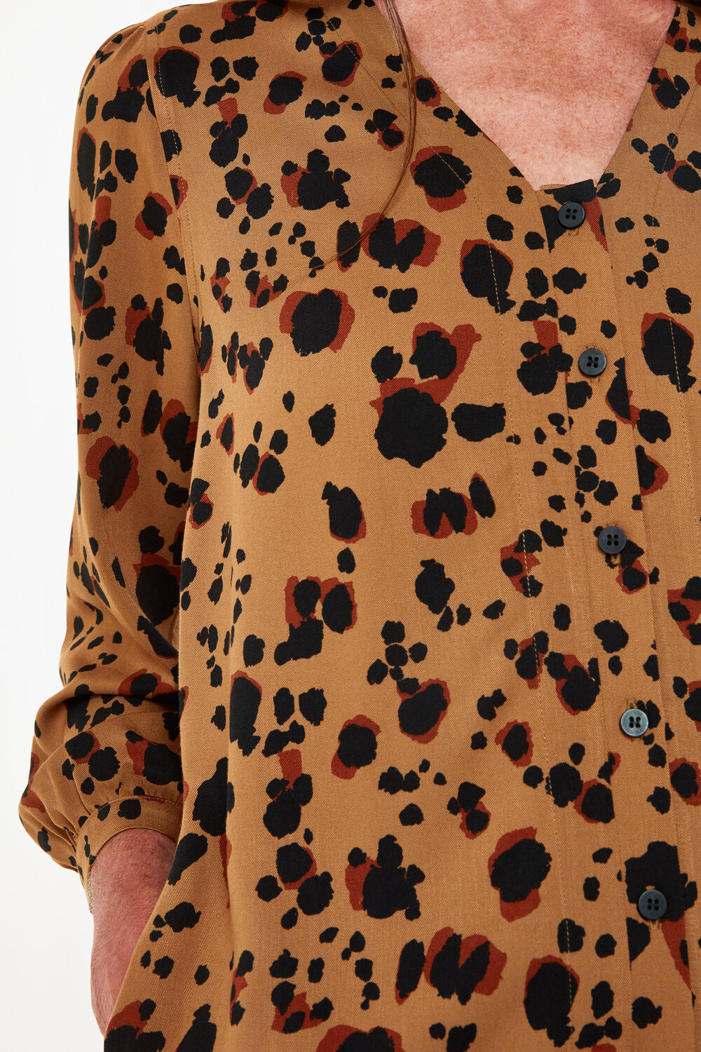 Striking Leopard Print Dress