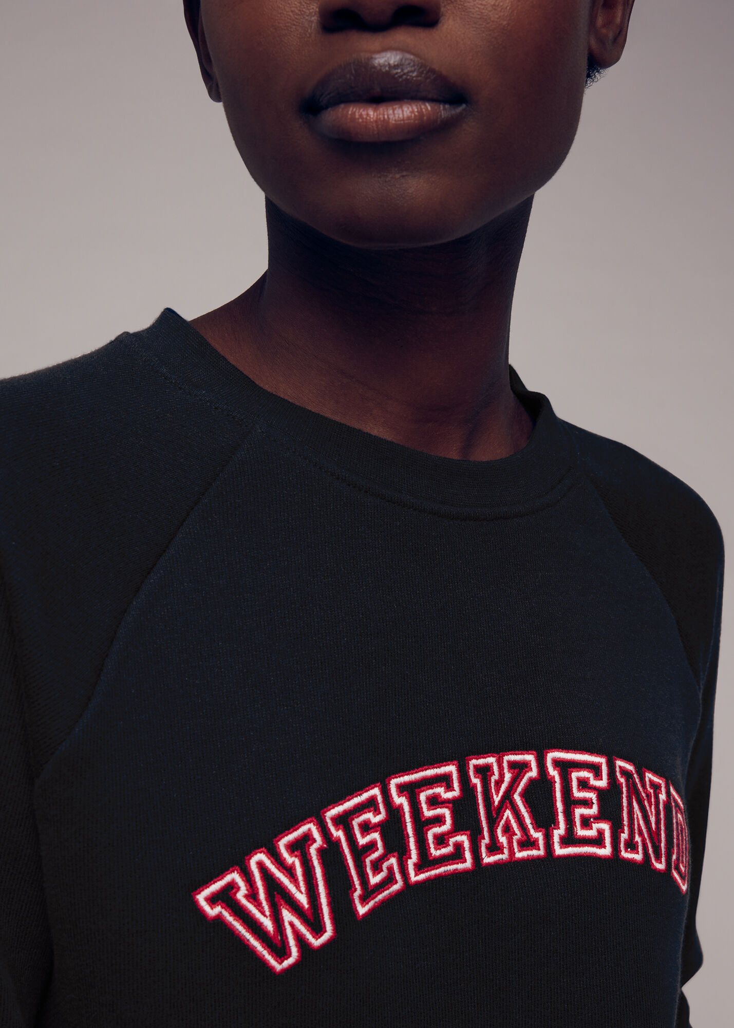 Weekend slogan sweatshirt sales