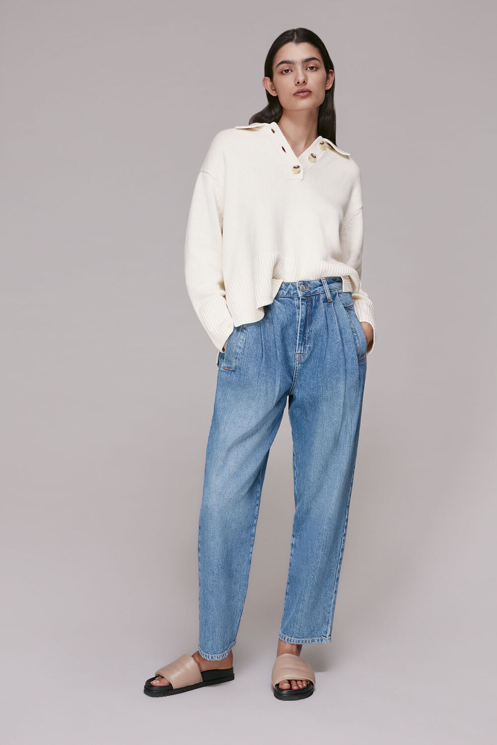 Authentic Pleat Front Jean