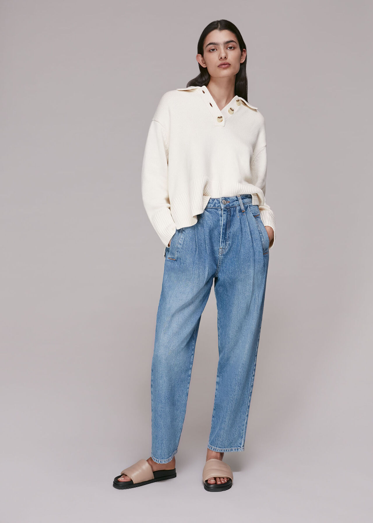 Authentic Pleat Front Jean