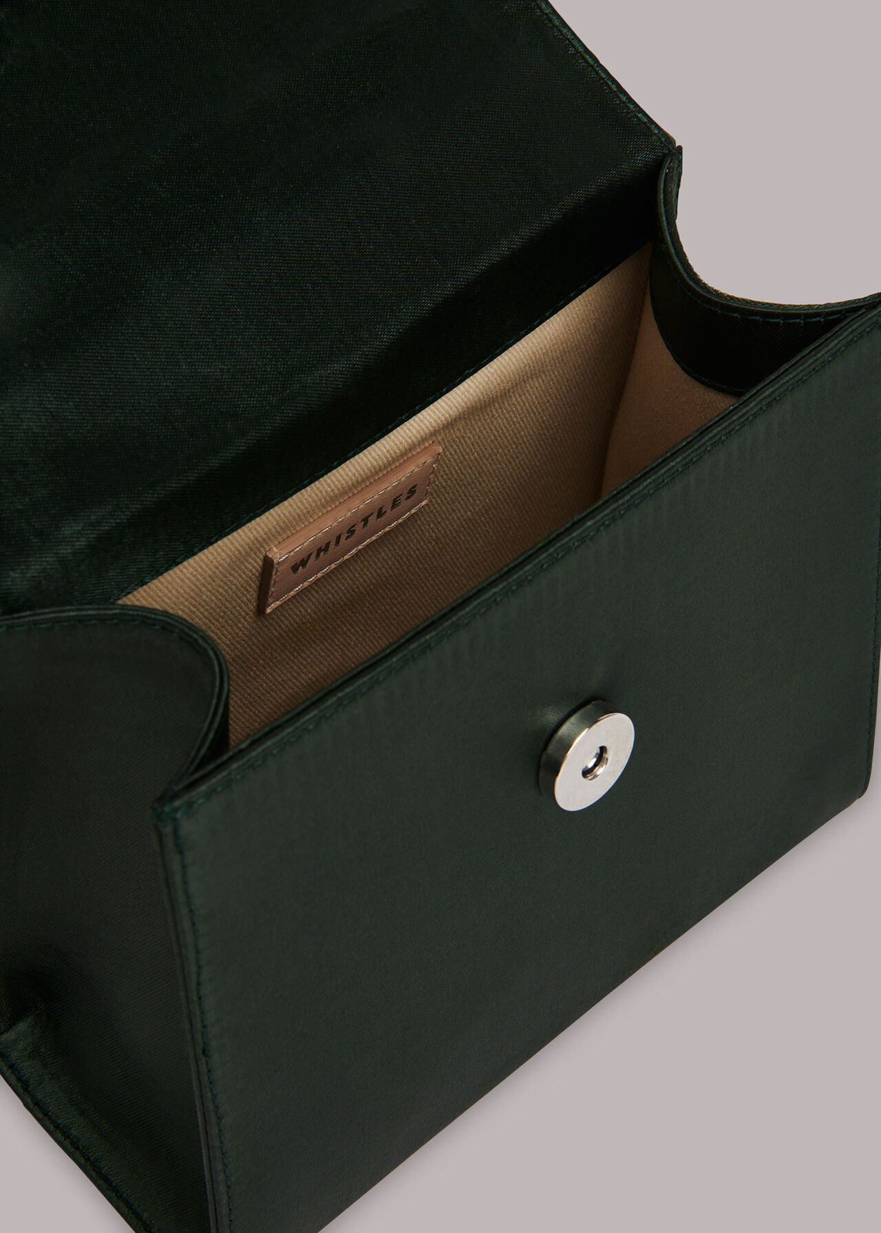 Payton Satin Top Handle Bag