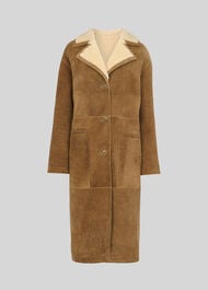Reversible Long Suede Coat