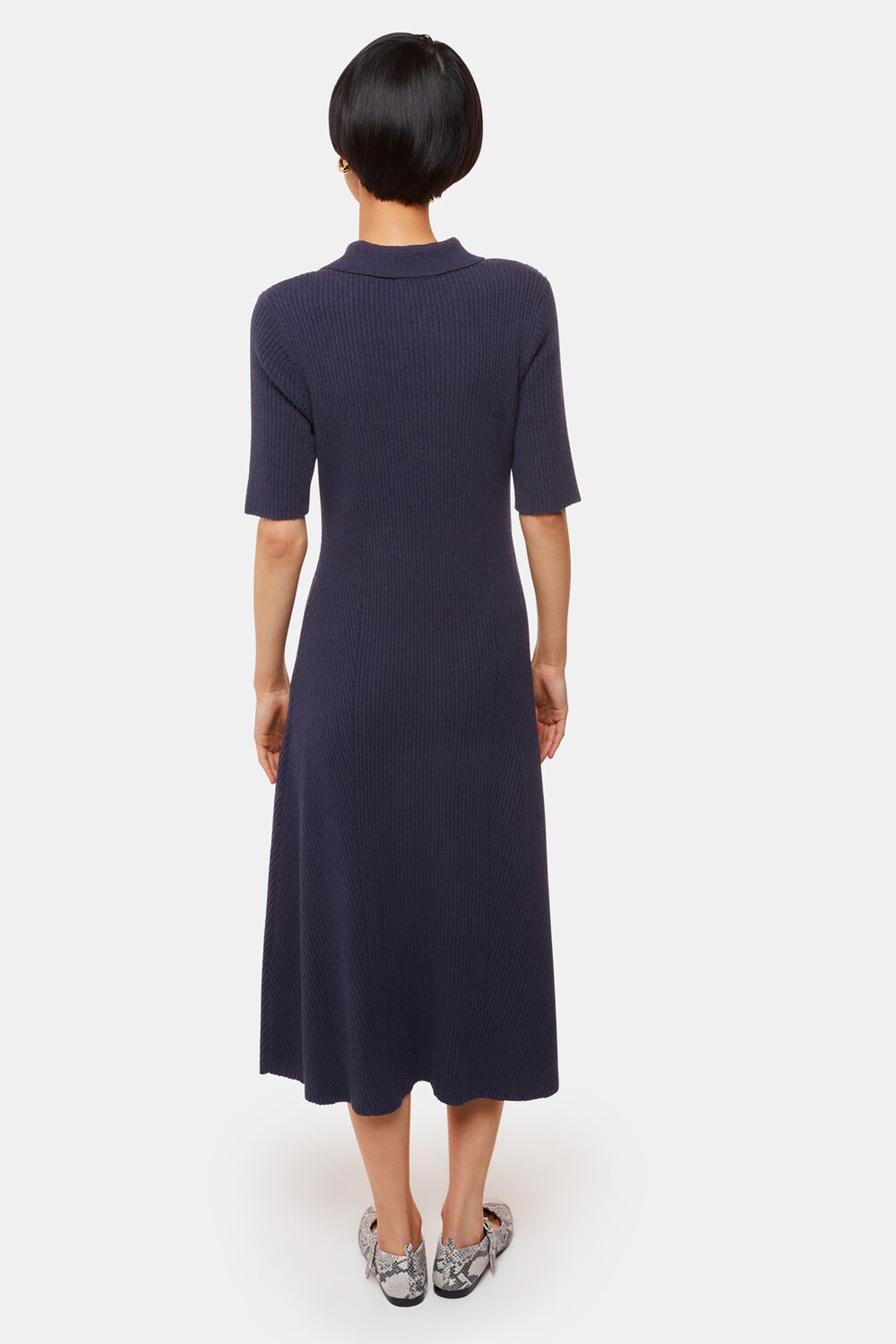 Knitted Ribbed Midi Dress
