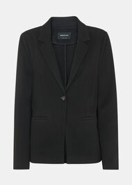 Textured Ponte Stretch Blazer