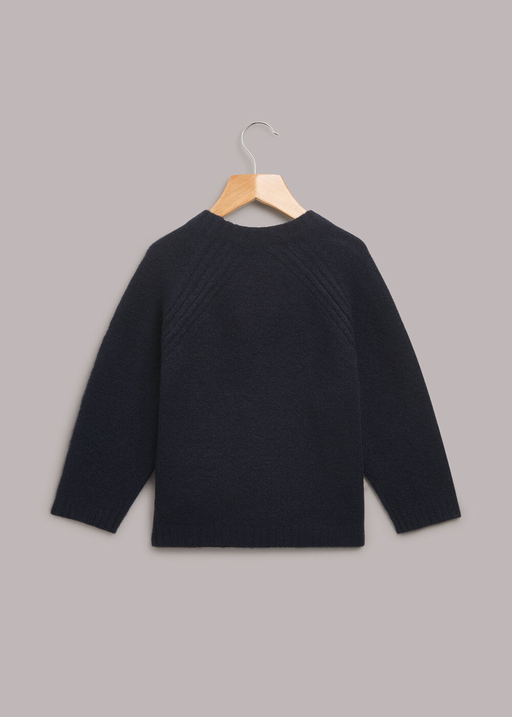 Textured Crew Neck Sweater