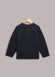 Textured Crew Neck Sweater