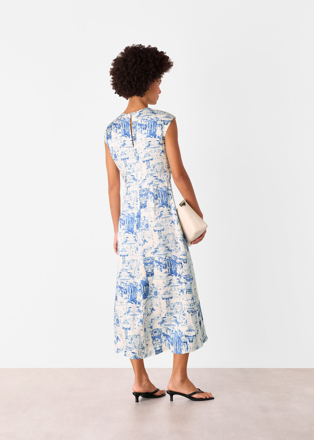 Rome Print Midi Dress