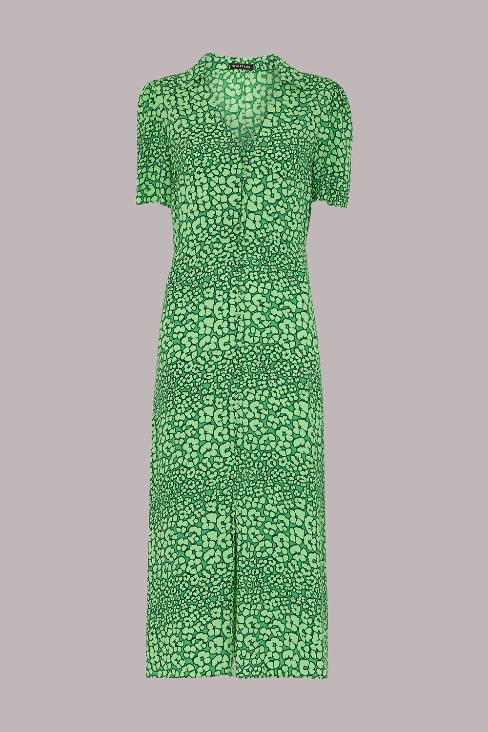 Leopard Petals Midi Dress