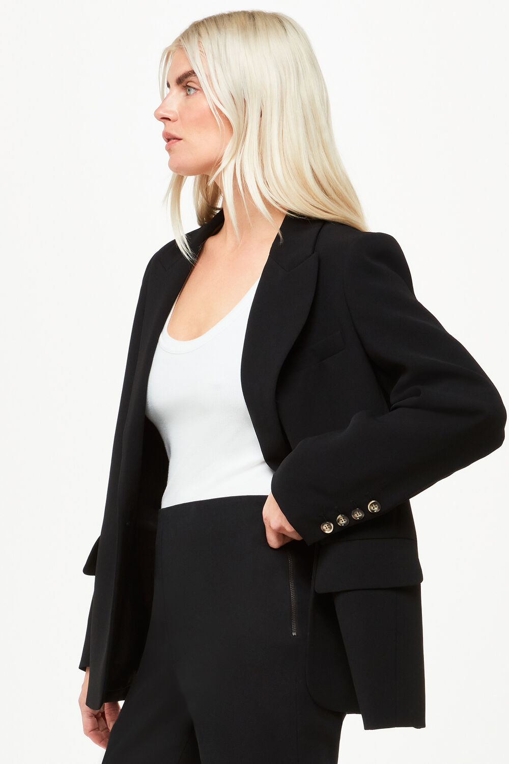 Black Petite Super Stretch Trouser