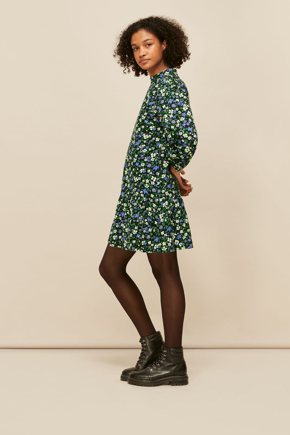 Multicolour Floral Baby Cord Dress