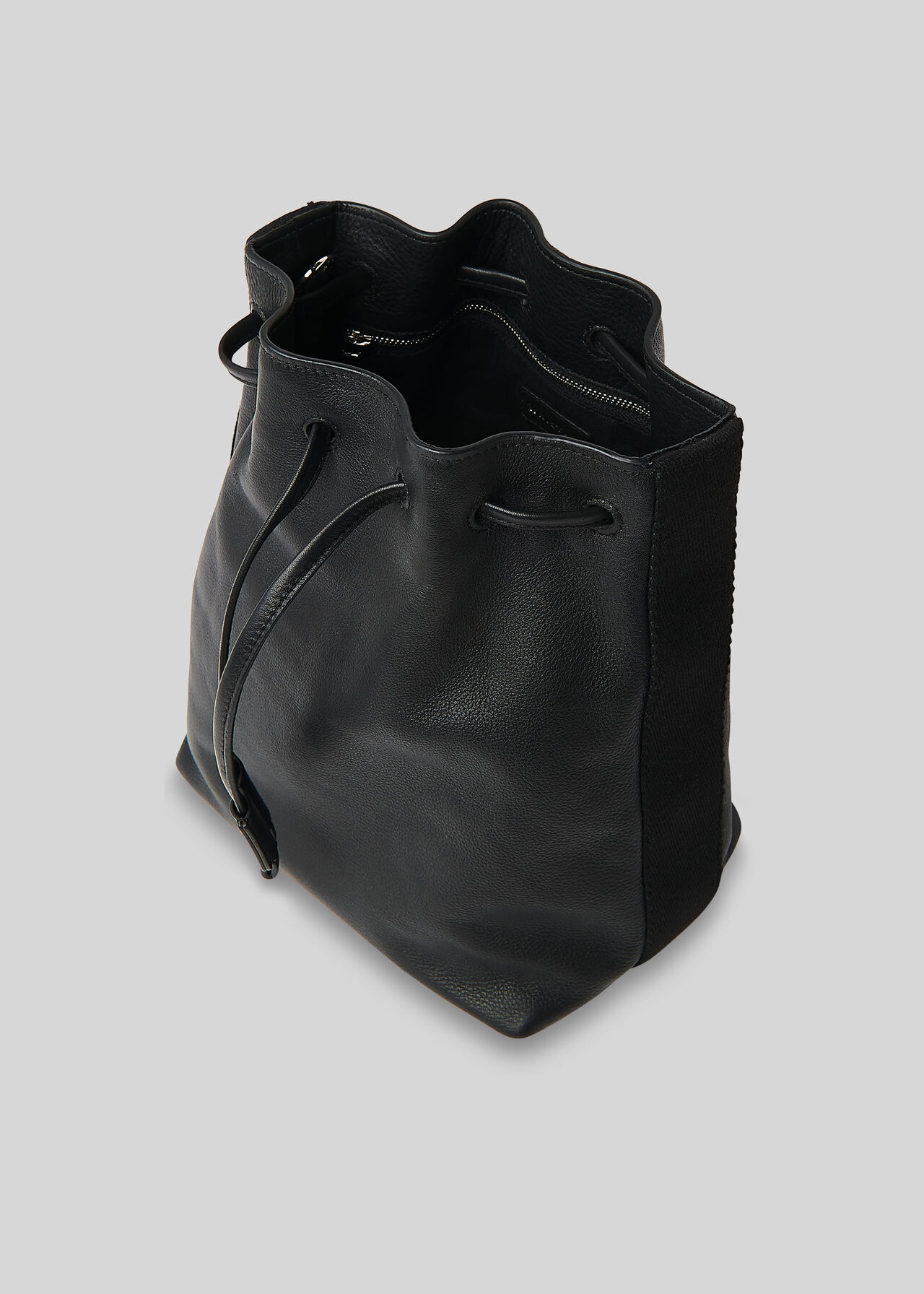 Barton Soft Bucket Bag Black