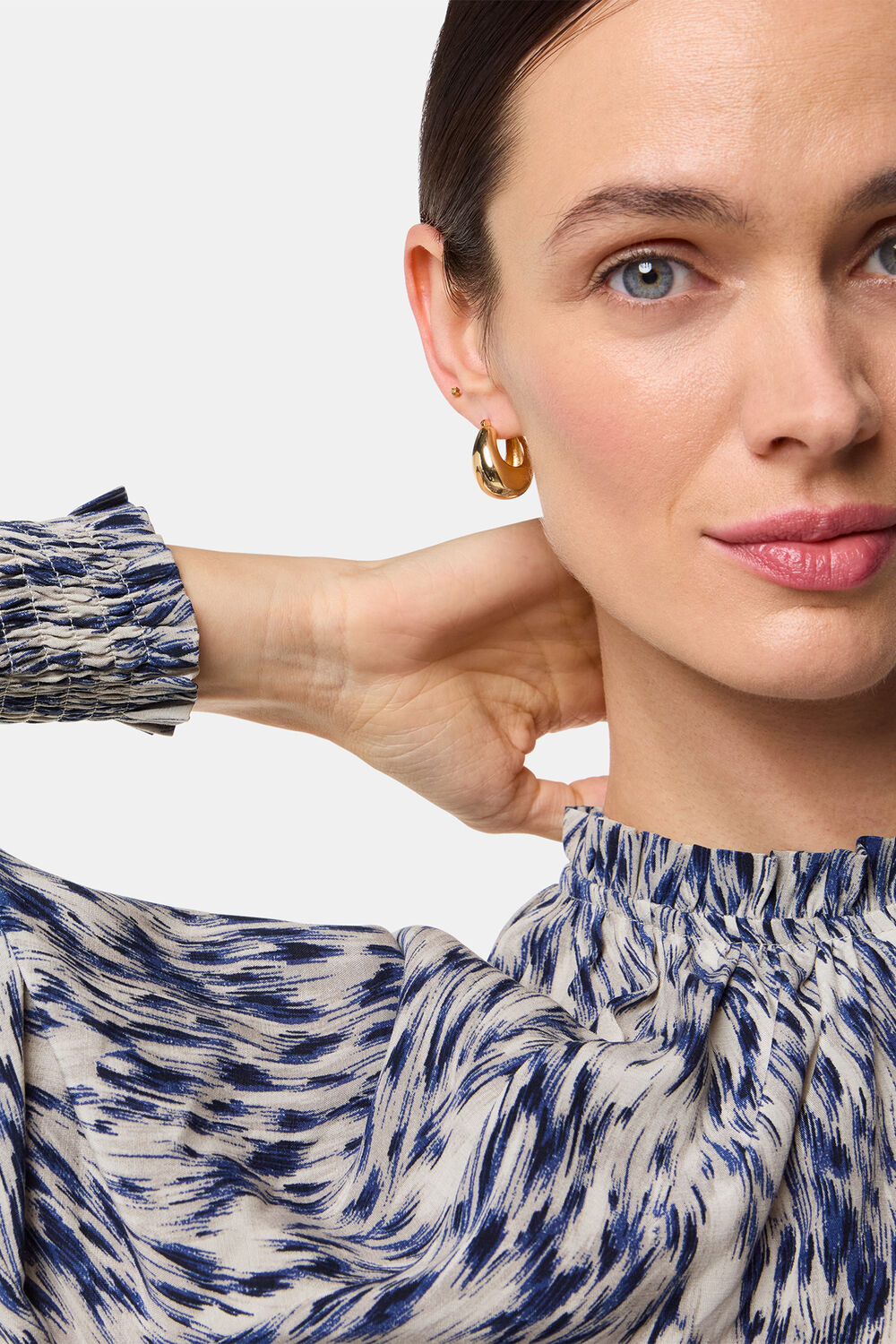 Paige Ripple Leopard Blouse