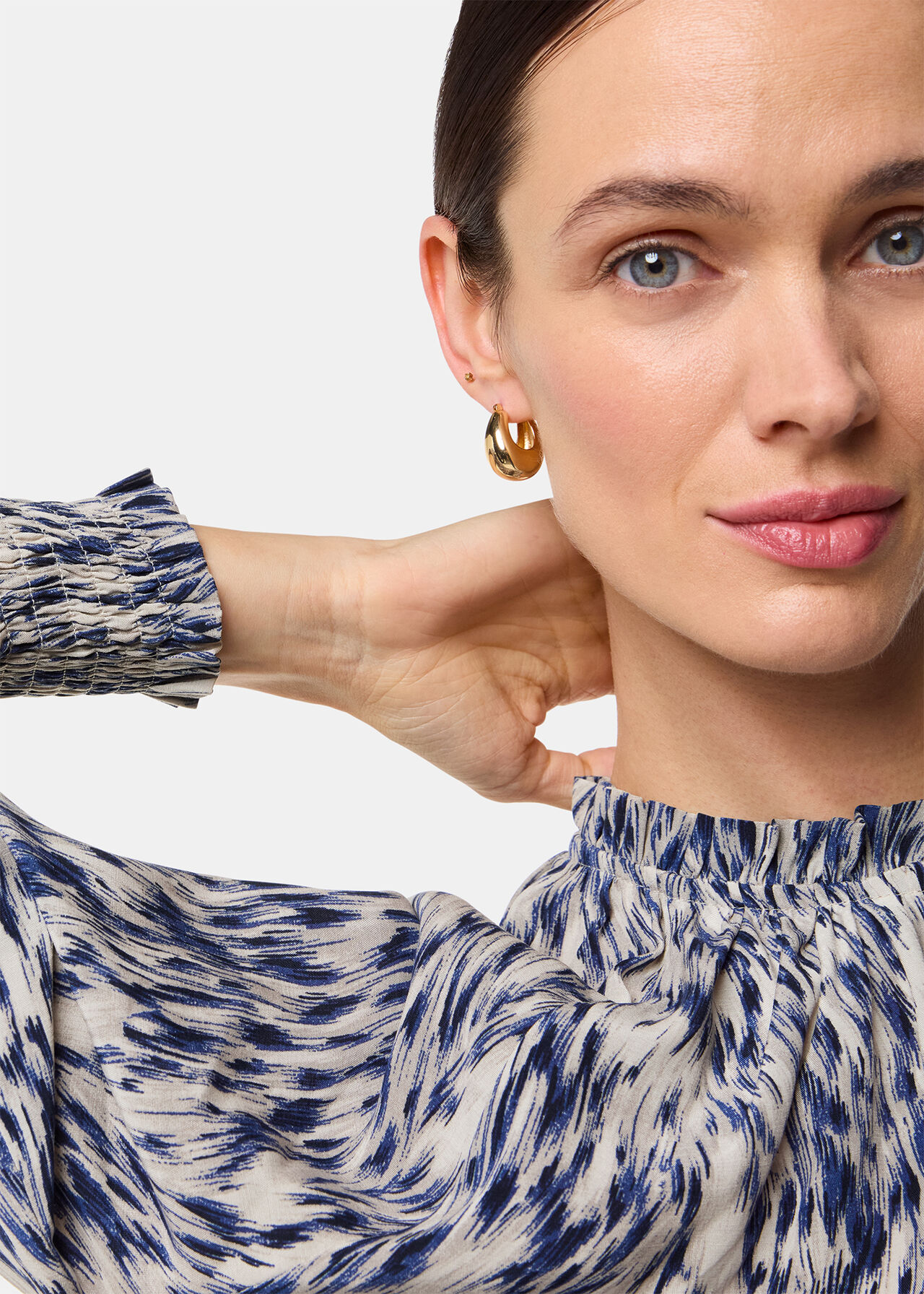Paige Ripple Leopard Blouse