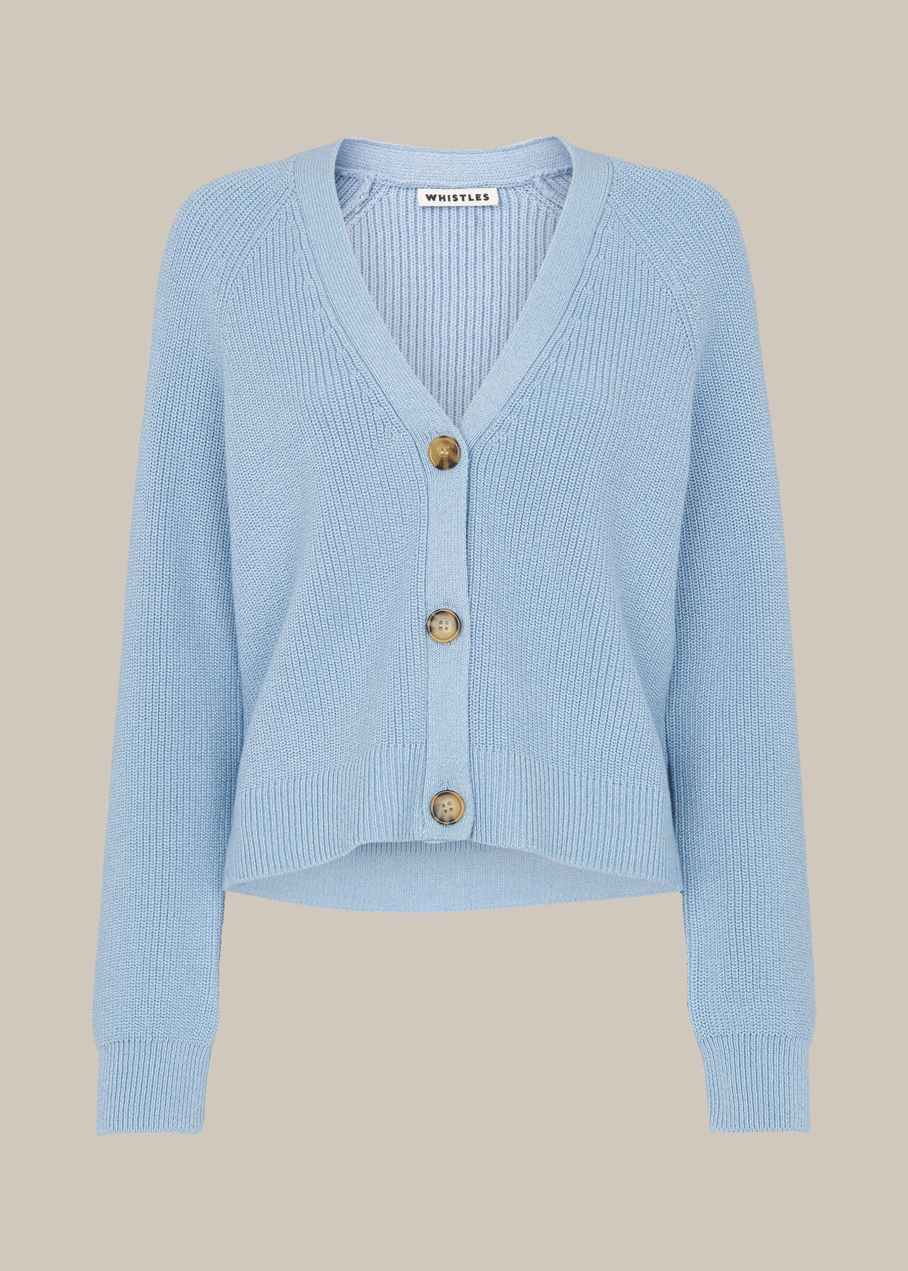May Button Cardigan Pale Blue