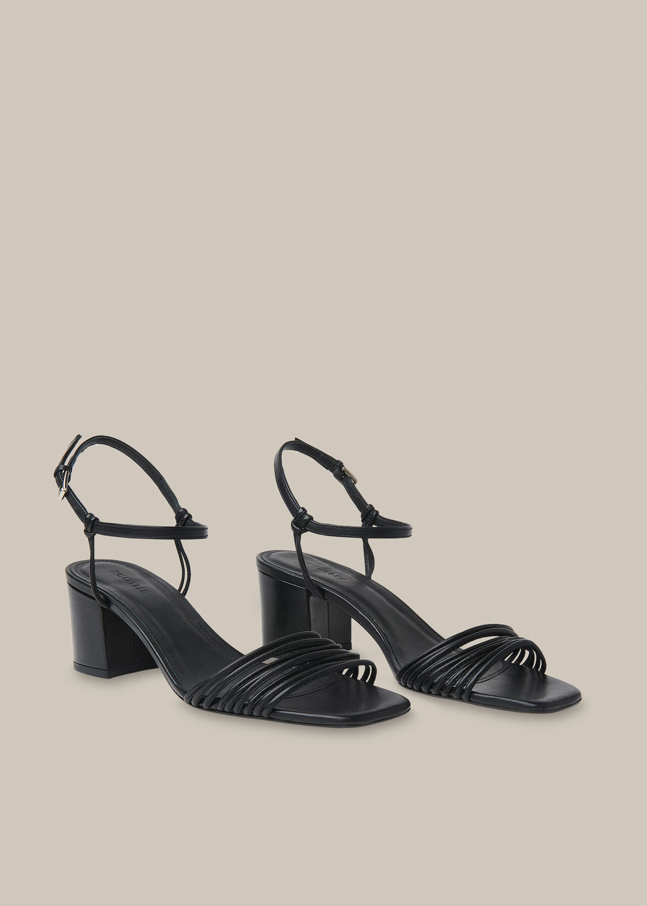 Hana Multi Strap Sandal Black