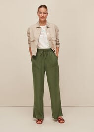 Washed Wide Leg Trouser